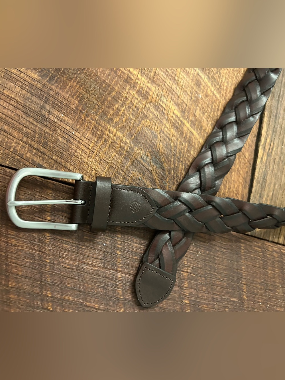 Johnston & Murphy braided leather belts. Men’s size 36